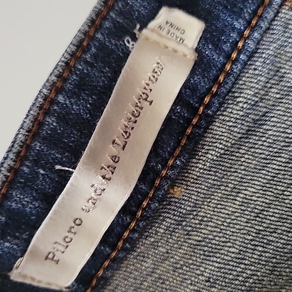 29 PILCRO ANTHROPOLOGIE slim boyfriend stretch denim jean shorts - Picture 3 of 6